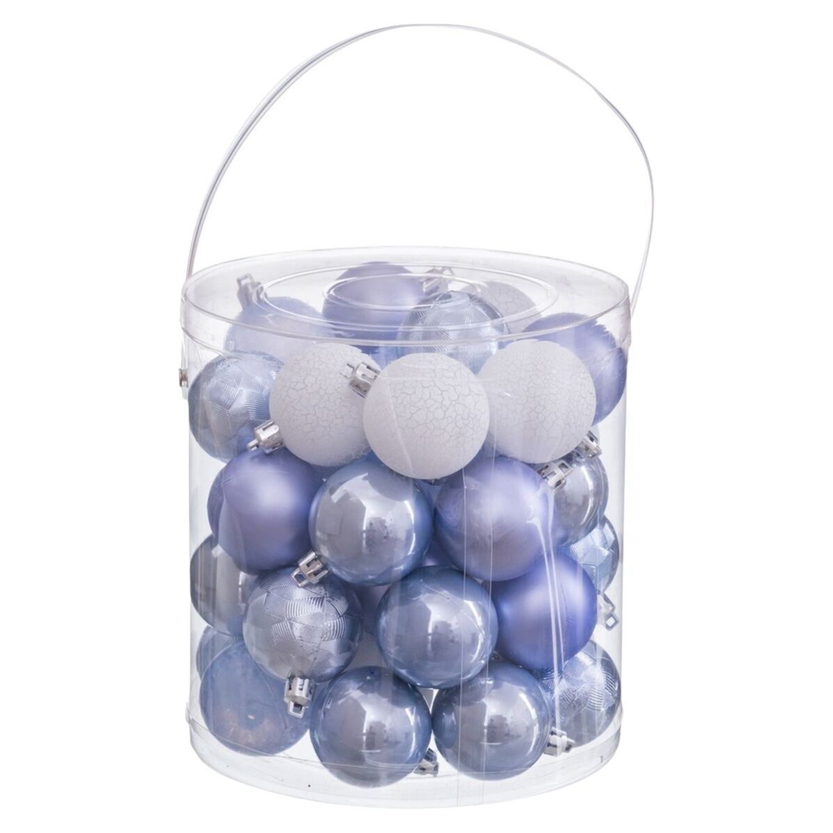 Bolas de Natal Azul Plástico Ø 5 cm (40 Unidades)